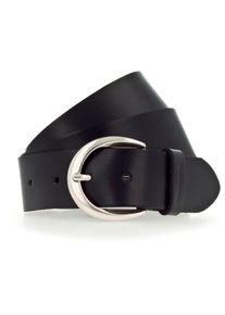 Tamaris Damen Ledergürtel, schwarz, casual,modisch, Gr. 95, unifarben, Leder, Gürtel, mit Logoschriftzug auf der Gürtelschlaufe, Basic-Style