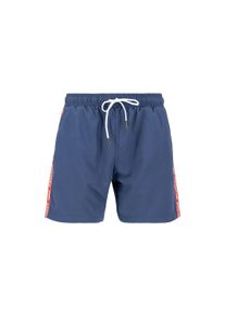 Herren Shorts "Alpha Industries Men - Shorts RBF Tape Swim Short", blau, Gr. M, Alpha Industries, Obermaterial/Futter: 100% Polyester, Hosen