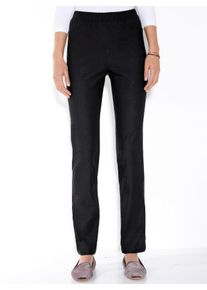 Classic Basics Damen Dehnbund-Hose, schwarz, Gr. 23, unifarben, 72% Viskose, 25% Polyamid, 3% Elasthan, Hosen