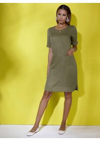 CRÉATION L CREATION L Damen Etuikleid "Kleid", grün, Gr. 40, unifarben, 77% Viskose, 23% Lyocell, Kleider