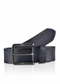 Lerros Damen Ledergürtel "Lerros Gürtel *Lewis* aus geprägtem Büffelleder", blau, Gr. 90, Leder, Gürtel
