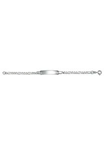 Firetti Armband "Schmuck Geschenk Silber 925 Armkette ID-Platte Figarokette", 14, Silber 925 (Sterlingsilber), silber, Silber 925 (Sterlingsilber),