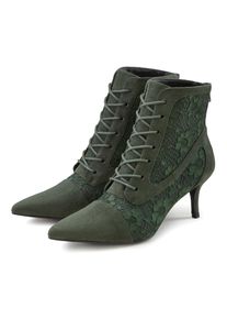 Lascana Damen Schnürstiefelette, Gr. 38, grün, Obermaterial: 100% Textilmaterial. Futter: 100% Lederimitat. Decksohle: 100% Lederimitat. Laufsohle: