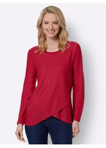 Inspirationen Damen Strickpullover "Pullover", lila, Gr. 42, unifarben, 100% Polyacryl, Pullover
