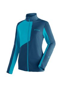 Maier Sports Damen Fleecejacke "Purga Jacket", blau, Gr. 46, 100% Polyester, Jacken, Damen Midlayer, Fleece mit aufgerauter Innenseite