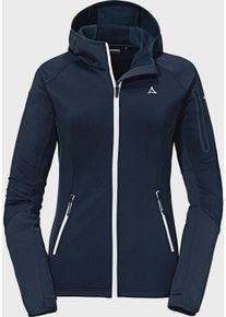 Schöffel SCHÖFFEL Damen Fleecejacke "Fleece Hoody Lodron L", blau, sportlich, Gr. 40, Oberstoff : 94% Polyester 6% Elasthan Oberstoff Seitenteile: 94%