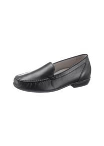 Waldläufer WALDLÄUFER Damen Slipper, Gr. 6,5, schwarz, Glattleder, Basic, Schuhe