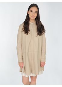Maze Damen Langjacke "42021101", beige, Gr. S, Obermaterial: 100% Lammleder, Jacken