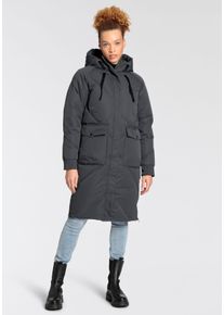 Polarino Damen Daunenmantel, grau, sportlich, Gr. 38, Obermaterial: 100% Polyester. Futter: 100% Polyester. Wattierung: 90% Daunen, 10% Federn,