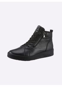 Waldläufer WALDLÄUFER Damen Stiefelette, Gr. 6, schwarz, Glattleder, Rindsleder, sportlich, Schuhe