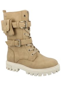 Tom Tailor Kinder Winterstiefel, Gr. 31, beige, Lederimitat, sportlich, Schuhe