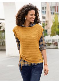 Casual Looks Damen Pullunder "Pullunder", gelb, Gr. 36, unifarben, 50% Baumwolle, 50% Polyacryl, Pullover