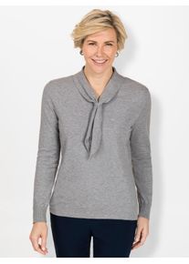 CLASSIC Damen Strickpullover "Pullover", grau, Gr. 40, unifarben, 50% Modal, 30% Polyamid, 20% Polyester, Pullover