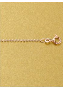 Lady Damen Gliederkette, N-Größe, Silber 925 (Sterlingsilber), L: 45cm, rosa, Silber 925 (Sterlingsilber), Halsketten