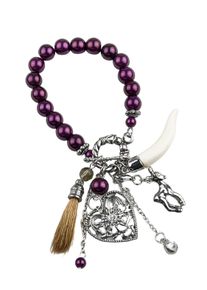 Damen Armband "Greta", lila, Collezione Alessandro, Glas, Armbänder