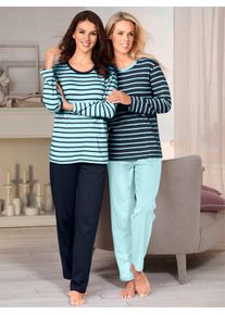 wäschepur WÄSCHEPUR Damen Schlafanzug, Gr. 36, bunt, 100% Baumwolle, Homewear-Sets