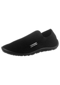 Leguano Damen Barfußschuh "SCIO", Gr. 36, schwarz, Textil, sportlich, Schuhe, Slipper, Freizeitschuh, Bequemschuh mit seitlichem Logo-Emblem