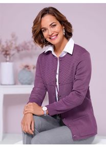 CLASSIC Damen Strickjacke, lila, Gr. 40, 50% Polyacryl, 50% Schurwolle, Strickjacken