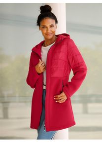 Classic Basics Damen Steppjacke, rot, Gr. 38, unifarben, 100% Polyester, Sweatware:95% Polyester, 5% Elasthan, Wattierung:100% Polyester, Jacken