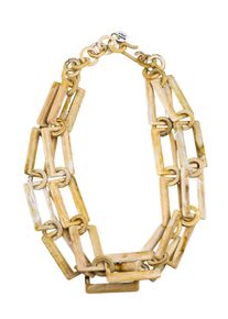 Damen Kette mit Anhänger "Pavia", beige, Basic, Collezione Alessandro, Kunstfaser, Halsketten, mit besonderem Farbverlauf