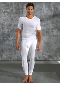 Schiesser Herren Lange Unterhose, Gr. 7, weiß, 100% Baumwolle, Unterhosen