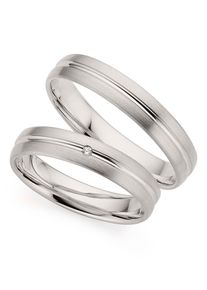 Phoenix PHÖNIX Damen Trauring "Schmuck Geschenk Silber 925 Trauring Ehering LIEBE versch. Varianten", 58, ohne Brillant, Silber 925 (Sterlingsilber), 4mm,