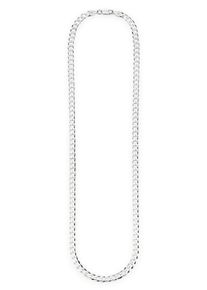 Bruno Banani Herren Kette ohne Anhänger "Schmuck Geschenk Silber 925 Halsschmuck Halskette Panzerkette", 55, Silber 925 (Sterlingsilber), B: 5mm,
