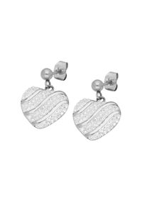 Vivance Damen Paar Ohrstecker "Herz", Edelstahl, silber, Edelstahl, Ohrringe