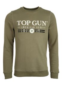 Top Gun Herren Sweater "TG202011129", grün, Gr. XL, Obermaterial: 50% Baumwolle, 50% Polyester, Sweatshirts