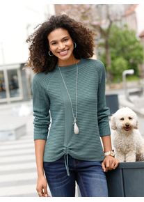Casual Looks Damen Strickpullover "Pullover", grün, Gr. 40, unifarben, 50% Baumwolle, 50% Polyacryl, Pullover