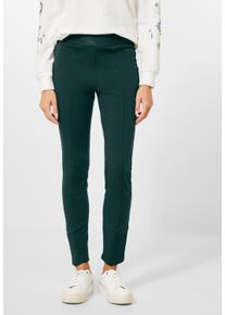 Cecil Damen Dehnbund-Hose, grün, casual, Gr. XL, unifarben, Stoff, 100% Polyester, Hosen, mit Elastikbund