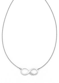 Firetti Damen Namenskette "Schmuck Geschenk Silber 925 Halskette mit deinem Namen", Silber 925 (Sterlingsilber), L: 48cm, silber, Silber 925