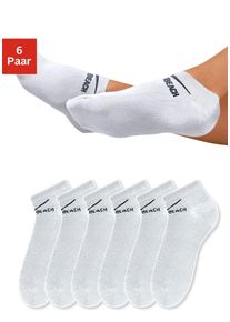 Venice Beach Damen Sneakersocken, Gr. 31, weiß, Polyamid, Baumwolle, Elasthan, unifarben, Socken, perfekte Passform durch LYCRA-Anteil