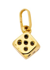 Adelia´s ADELIA ́S Damen Ketten-Anhänger "333 Gold Anhänger Würfel", Kinder, Gelbgold 333, gold, Gelbgold 333, Schmuckanhänger, Goldschmuck für Damen