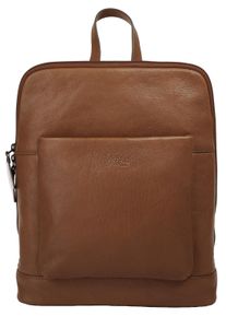 XZONE X-ZONE Cityrucksack "RFID", braun, Rindsleder, Leder, klassisch, Rucksäcke, echt Leder