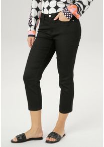 Damen Straight-Jeans, schwarz, modisch, Gr. 42, Aniston SELECTED, unifarben, Denim/Jeans, Obermaterial: 66% Baumwolle, 31% Polyester, 3% Elasthan,
