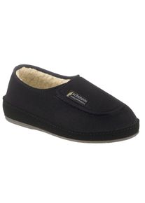Schawos Herren Hausschuh, Gr. 40, schwarz, Synthetik, Schuhe