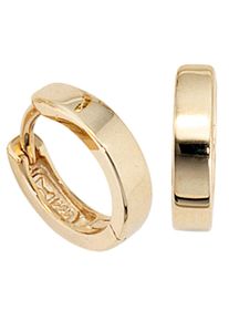 Jobo Damen Paar Creolen "Ohrringe rund", Gelbgold 333, gold, Gelbgold 333, Ohrringe, 333 Gold