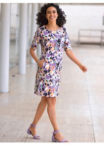 Inspirationen Damen Sweatkleid "Sweatkleid", bunt, Gr. 40, gemustert, mehrfarbig, bedruckt, Jersey, Single Jersey, 50% Baumwolle, 50% Polyester,