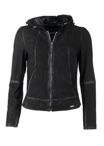 Maze Damen Lederjacke "Donie", schwarz, Gr. XL, Obermaterial: 100% Lammleder/ Innenmaterial 100% Polyester / Ärmelfutter: 100% Polyester, Jacken