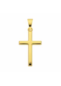 Adelia´s ADELIA ́S Damen Ketten-Anhänger "585 Gold Kreuz Anhänger", Damen, Gelbgold 585, gold, Gelbgold 585, Schmuckanhänger, Goldschmuck für Damen & Herren