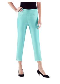 Casual Looks Damen Stretch-Hose, blau, Gr. 20, unifarben, 72% Viskose, 25% Polyamid, 3% Elasthan, Hosen