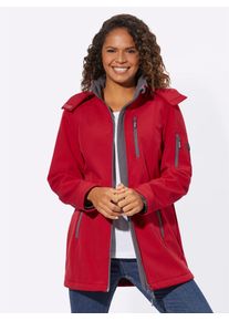 Casual Looks Damen Softshelljacke, lila, Gr. 44, unifarben, 94% Polyester, 6% Elasthan, Jacken