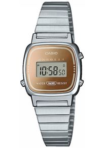 CASIO VINTAGE Damen Chronograph, silber, Armbanduhren, Quarzuhr, Armbanduhr, Damenuhr, Digitaluhr, Datum, Edelstahlarmband