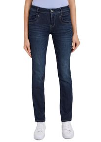 Tom Tailor Damen Gerade Jeans "Alexa Straight", blau, casual, Gr. 28, unifarben, Denim/Jeans, Obermaterial: 69% Baumwolle, 20% Polyester, 9% Viskose,