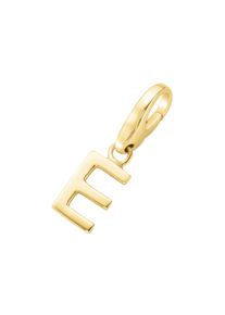 Damen Charm Buchstabe "Buchstabe E, Silber 925", gold, Giorgio Martello MILANO, Silber 925 (Sterlingsilber), Charms