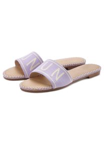 Lascana Damen Pantolette, Gr. 37, lila, Obermaterial: 100% Textilmaterial. Futter: 100% Lederimitat. Decksohle: 100% Lederimitat. Laufsohle: 100%