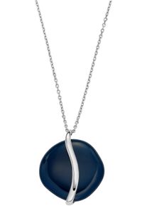 Skagen Damen Kette mit Anhänger "SOFIE SEA GLASS, SKJ1809040", Edelstahl, L: 50cm, blau, Edelstahl, Halsketten, mit Glasstein