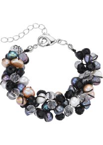 Firetti Damen Perlenarmband "Schmuck Geschenk Armschmuck Armband Armkette", Metall-Nylon-Perlen, bunt, Metall, Nylon, Perlen, Armbänder, mit