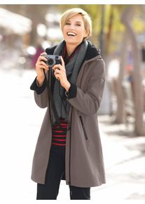 Casual Looks Damen Softshelljacke, grau, Gr. 20, unifarben, 94% Polyester, 6% Elasthan, Jacken